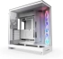 Кутия NZXT H9 Flow RGB Dual-Chamber, Middle Tower, ATX, 4х120 мм, 2 x 3.5\'\', 4x 2.5", 2x USB 3.2 Gen 1, 1 x USB-C, бял снимка 1