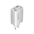 CANYON OnCharge 65RC, Вграден USB-C кабел 65W, USB Type-A, Power Delivery, Quick Charge, EU, Бял снимка 3