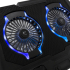 Поставка за лаптоп WHITE SHARK ICE SHADOW :: Стойка с вентилатор GCP-10, COOLING PAD, RGB, 2 вентилатора снимка 3