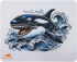 Подложка за мишка BARACUDA PAD-ORCA, геймърска, 300 × 250 мм снимка 1