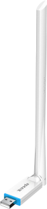 WiFi безжична карта/адаптер TENDA U2 AX300,Wi‑Fi 6, 2.4GHz, 6dBi антена, USB2.0, бял снимка 2