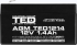 Акумулаторна батерия TED ELECTRIC оловна, 12V - 1.4 Ah, 98-43, 5-53 мм, AGM снимка 2