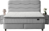Тапицирана спалня с матрак WAVE 160 x 200 - светлосив 25 снимка 1