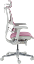 Ергономичен стол ERGOHUMAN IOO ELITE 2 - сива рамка - розов снимка 5