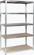  Метален стелаж Carmen CR-1012 E - 180х120х60 см, до 250 кг на рафт - цинк снимка 1