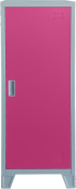  Метален шкаф Carmen CR-1605-1 JZ - сив / розов снимка 1