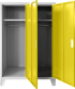 Метален шкаф Carmen CR-1605-2 JZ - сив / жълт снимка 3