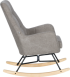  Люлеещо кресло BIANCA - сиво снимка 5