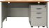 Метално бюро Carmen CR-1320 L - сиво / бук снимка 1