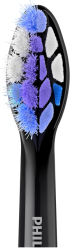 Четка за зъби Philips Sonicare S2 Sensitive HX6058, резервна глава, 8 броя, черен снимка 3