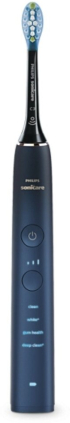Четка за зъби PHILIPS Sonicare с акумулаторна батерия Diamond Clean 9000, 4 режима и 3 степени, 4 глави, калъф, син снимка 3