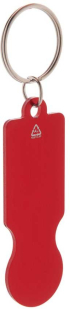 Cool Ключодържател Ralucart, алуминиев, 69 х 23 х 2 mm, червен снимка 1