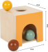 Small Foot Кутия Монтесори, дървена, с цветни топчета снимка 5