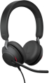 Слушалки JABRA Evolve2 40 SE, USB C-A, UC, Stereo, 117 dB, 20Hz-20kHz, черен снимка 1