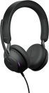 Слушалки JABRA Evolve2 40 SE, USB C-A, Microsoft Teams сертификация, Stereo, 117 dB, 20Hz-20kHz, черен снимка 1