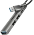 USB Хъб AXAGON HUE-STA ALU STRIP USB-A Hub, 4 Порта снимка 1