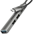 USB Хъб AXAGON HUE-STC ALU STRIP USB-C Hub, 4 Порта снимка 1
