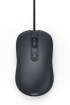 Мишка HAMA CM-200, оптична, 4 бутонна, безшумна, с кабел, черна снимка 1