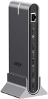 Докинг станция Acer 15-in-1 Type C, 2x HDMI, 5x USB A, 1x RJ45, 1x SD /Micro SD, 1x Audio 3.5mm jack, Сива снимка 3
