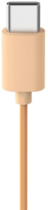 Слушалки HAMA Fun C, с микрофон, 40 мм, с кабел от едната страна, USB-C, оранжев снимка 4