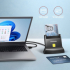 Картов четец AXAGON CRE-SM4N, USB-A, Smart ID, CCID, черен снимка 3