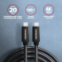 Кабел/адаптер Cable USB3 C-C, M-M, 1m, 100W, AXAGON BUCM32-CM10AB снимка 2