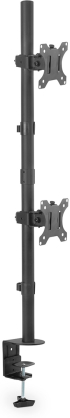DIGITUS DA-90438, стойка за 2 монитора до 32″, 8 kg, VESA 100x100, черен снимка 1