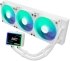 Водно охлаждане Asrock Challenger White 360 Digital, ARGB, Digital display, 360 mm radiator, AM5, AM4, LGA1851, LGA1700, Бял снимка 1