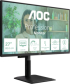 Монитор AOC Q27P4U, 27" IPS WLED, 2560x1440@120Hz, 4ms GtG, 350cd m2, 1500:1, 2xHDMI, DP, USB hub, Черен снимка 3