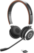 Слушалки JABRA Evolve 65 SE, Безжични Bluetooth, USB, Черен/Червен снимка 2