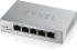 Комутатор/Суич ZyXEL GS1200-5, 5 Port Gigabit web managed Switch + Lanberg patch cord CAT.6 FTP 3m, red снимка 1