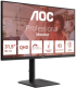 Монитор AOC Q32E4U - 31.5\'\', QHD (2560x1400), IPS, 100Hz, 4 ms, 350 cd/m², 2 x HDMI, DisplayPort 1.4, USB HUB, Черен снимка 2