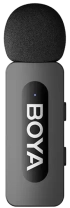 BOYA BY-V30 безжична микрофонна система, 2 микрофона, 2.4 GHz, USB-C, омнидиректен, черен снимка 2