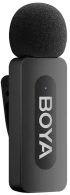BOYA BY-V30 безжична микрофонна система, 2 микрофона, 2.4 GHz, USB-C, омнидиректен, черен снимка 3