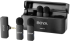 BOYA BY-V4 безжична микрофонна система, 4 микрофона, 2.4 GHz, 3.5 mm TRS, омнидиректен, черен снимка 1