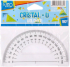 Транспортир Sazio Cristal-U, 180 градуса снимка 1