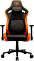 Геймърски стол COUGAR DEFENSOR F Gaming chair, Black Orange снимка 1
