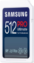 Samsung PRO Ultimate Full-Size, SDXC UHS-I, 512GB, U3, V30, USB Адаптер снимка 4