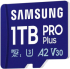 Samsung PRO Plus 1 TB, microSDXC UHS-I Class 10, с адаптер снимка 2