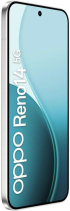Смартфон Oppo Reno 14 5G, 6.59″ AMOLED, Dimensity 8350, 12 GB RAM, 512 GB, 50 MP тройна камера, 6000 mAh, Opal White снимка 3