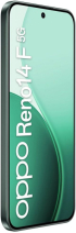 Смартфон OPPO Reno 14 F 8/256, 6.57" AMOLED FHD+ (2372×1080), 120 Hz, Snapdragon 6 Gen 1, 50 MP, 6000 mAh, 45 W, 5G, зелен снимка 3