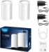 Безжични WiFi Mesh системa Cudy M11000 2-Pack, BE11000, Wi-Fi 7, Tri-Band (2.4/5/6 GHz), 2.5G WAN, 3×2.5G LAN, бял снимка 4