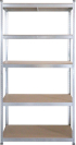  Стелаж RFG, метален, с 5 рафта, 900 х 300 х 2460 mm, MDF, до 200 kg снимка 2