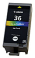 Касета с мастило CANON CLI-36 COLOR снимка 2