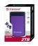 HDD външен Transcend 2TB, 2.5" Portable HDD, StoreJet H3, Purple, Anti-shock снимка 2
