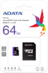 Adata Premier, 64GB micro SDXC, клас 10, включен SD адаптер в комплекта снимка 2
