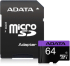 Adata Premier, 64GB micro SDXC, клас 10, включен SD адаптер в комплекта снимка 1