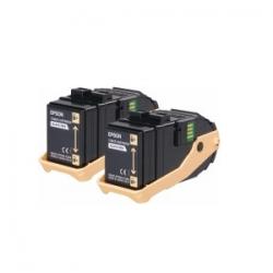 Тонер за лазерен принтер Epson AL-C9300N Double Pack Toner Cartridge Yellow, 7.5k x2