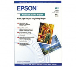 Хартия за принтер Epson Archival Matte Paper, DIN A3, 192g-m2, 50 Blatt