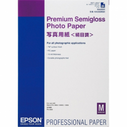 Хартия за принтер Epson Premium Semigloss Photo Paper, DIN A2, 250 g-m2, 25 Sheets